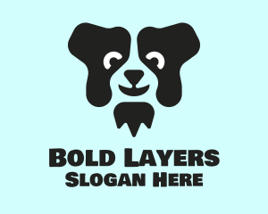 Border Collie Dog logo design