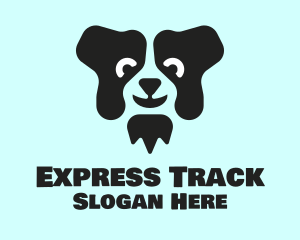 Border Collie Dog logo design