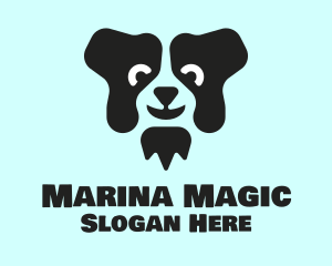 Border Collie Dog logo design