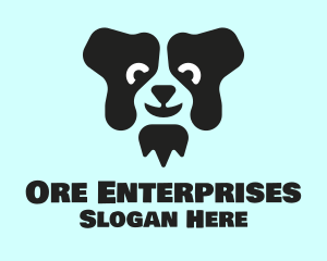 Border Collie Dog logo design