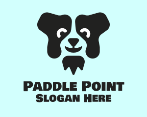 Border Collie Dog logo design