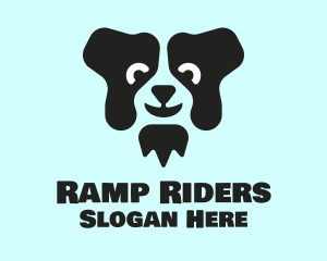 Border Collie Dog logo design