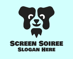 Border Collie Dog logo design