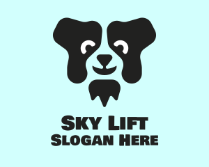 Border Collie Dog logo design