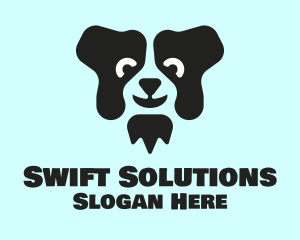 Border Collie Dog logo design