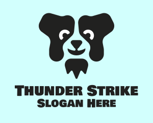 Border Collie Dog logo design