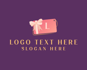 Pink Gift Tag Shopping logo