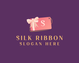 Pink Gift Tag Shopping logo design