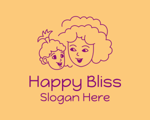 Happy Mom & Baby  logo design