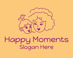 Happy Mom & Baby  logo design