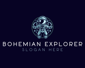 Space Exploration Astronaut  logo design