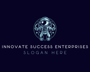 Space Exploration Astronaut  logo design