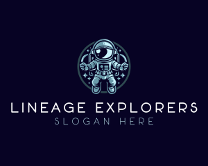 Space Exploration Astronaut  logo design