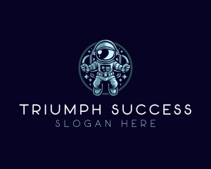 Space Exploration Astronaut  logo design