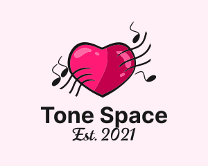 Music Note Heart logo