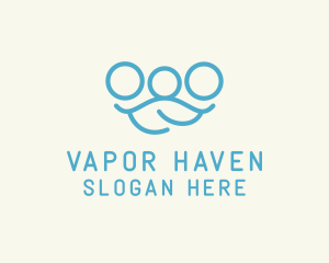 Blue Minimalist Family logo design