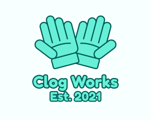 Working Safety Gloves logo design