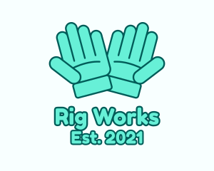 Working Safety Gloves logo design