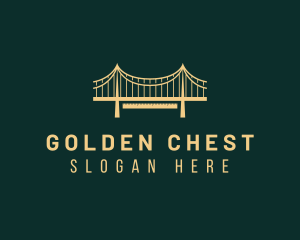 Golden Bridge Structure logo design