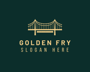 Golden Bridge Structure logo design