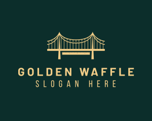 Golden Bridge Structure logo design