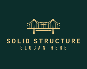 Golden Bridge Structure logo design