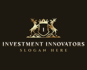 Luxury Deer Shield logo