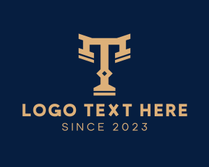 Legal Law Firm Letter T logo