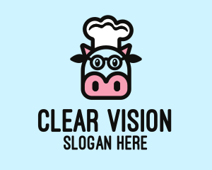 Glasses Cow Chef logo