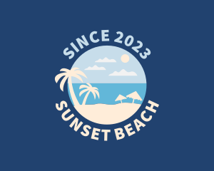 Beach Resort Vacation logo design