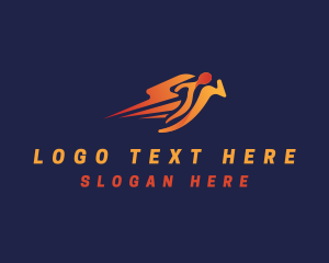 Human Athlete Runner  Logo