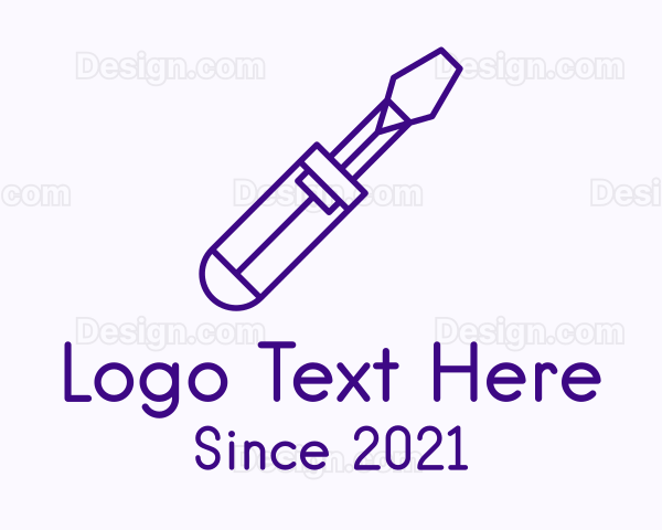 Purple Screw Driver Logo