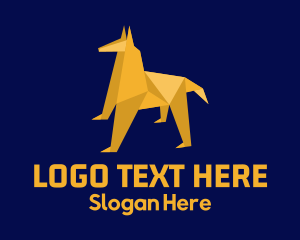 Yellow Hound Origami logo