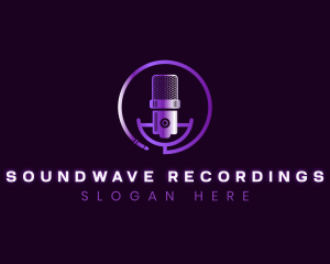 Audio Recording Microphone logo design