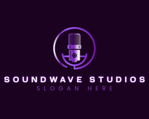 Audio Recording Microphone logo design