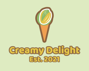 Pistachio Ice Cream Cone  logo
