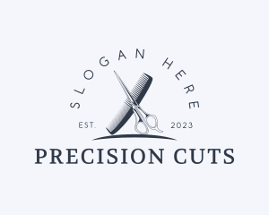 Scissor Comb Barbershop logo