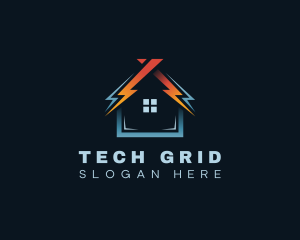 House Electric Energy  logo design