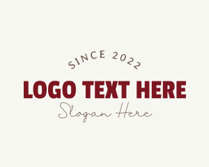 Simple Modern Wordmark logo