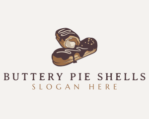 Chocolate Eclair Dessert logo design