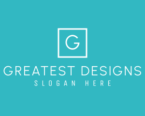 Geometric Square Boutique logo design