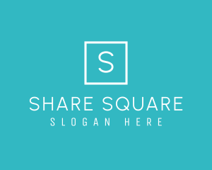 Geometric Square Boutique logo design