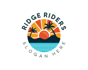 Island Beach Tourism  logo design