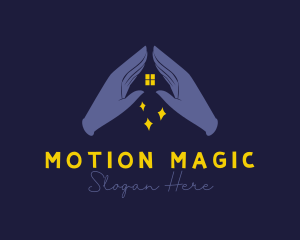 House Hands Magic logo design