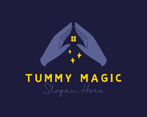 House Hands Magic logo design