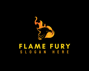 Flaming Mythical Bird logo design