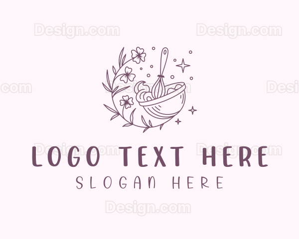 Floral Baking Whisk Logo