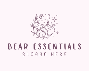 Floral Baking Whisk Logo