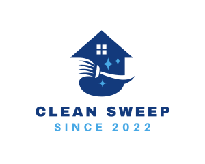 Housekeeper Mop Cleaning logo design