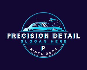 Detailing Polishing Sedan  logo design